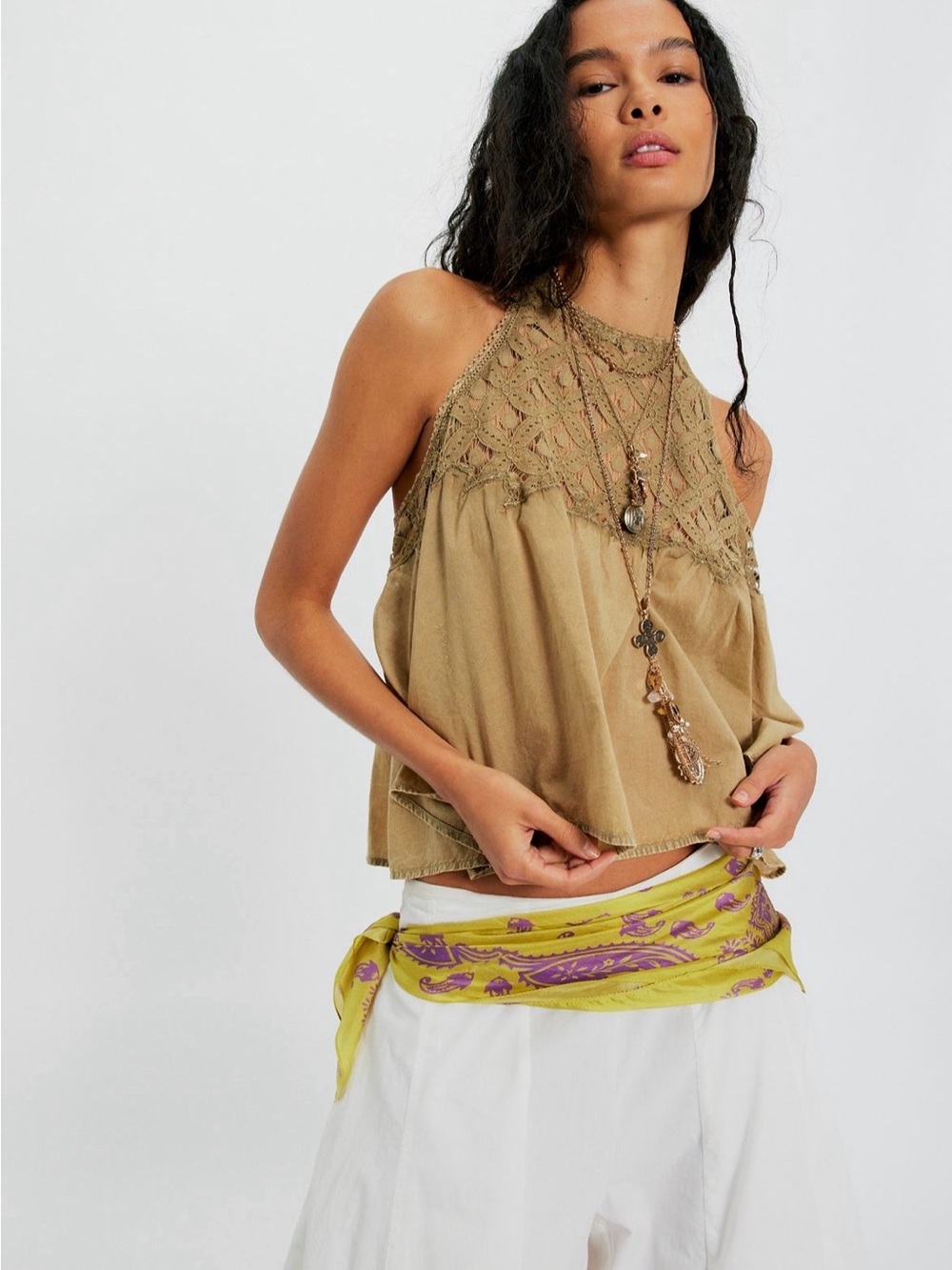 Free People Wandering Light Top